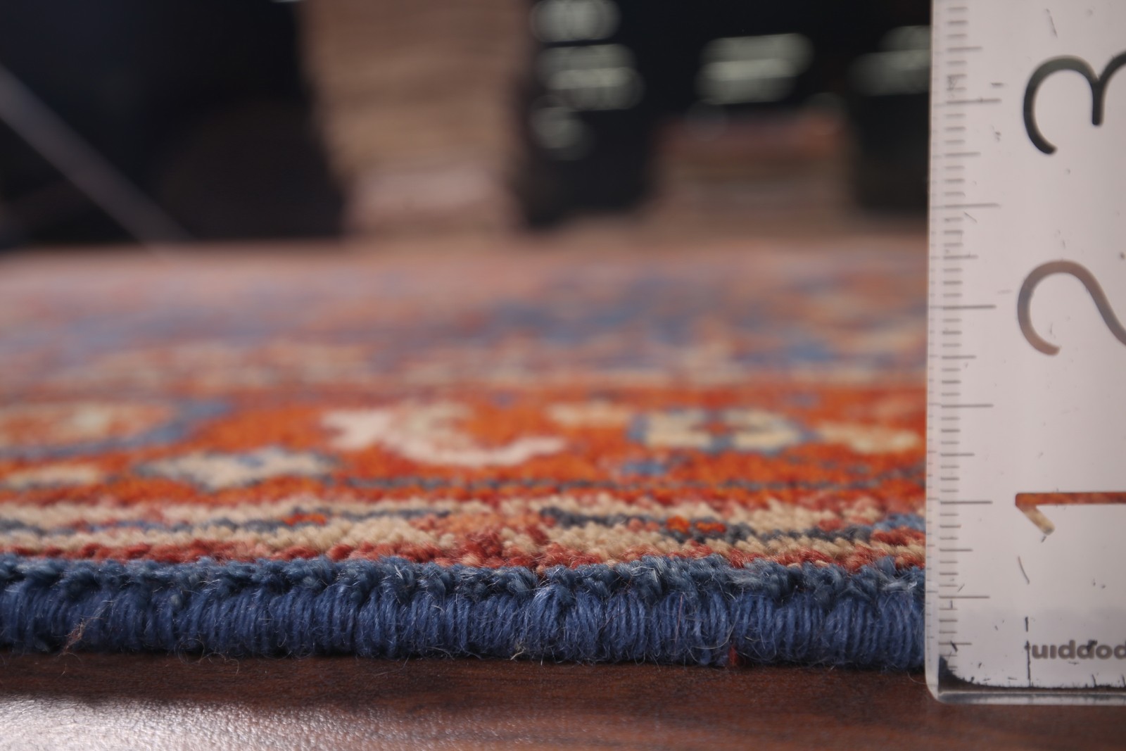 Handmade Blue Oushak Accent Rug 4×6 Classic Home Decor Oriental Wool Carpet