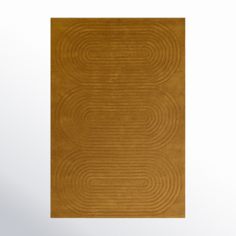 Tillie Rug Hand Tufted Rug Handwoven Wool Gold Area Rug 3×5 4×6, 5×8, 8×10, 9×12