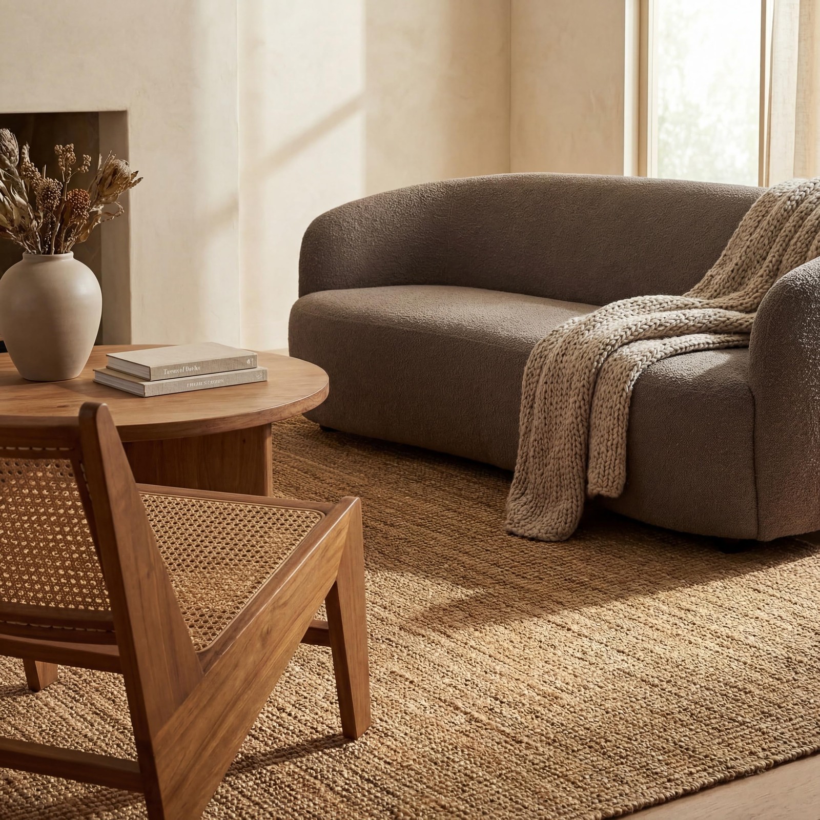 Nuloom Ashli Hand Woven Natural 5 X 8 Farmhouse Jute Soft And Textured High