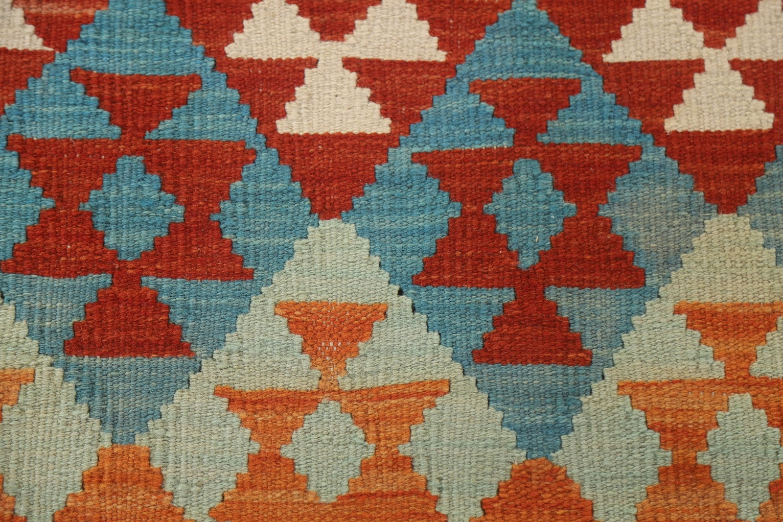 Southwestern Reversible Kilim Area Rug 5×6 Flat-woven Wool Carpet