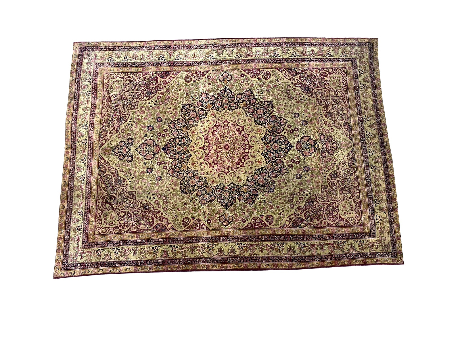 1900’s 10×13′ Authentic Antique Perrsian Kermaanshah Rug # F-6553