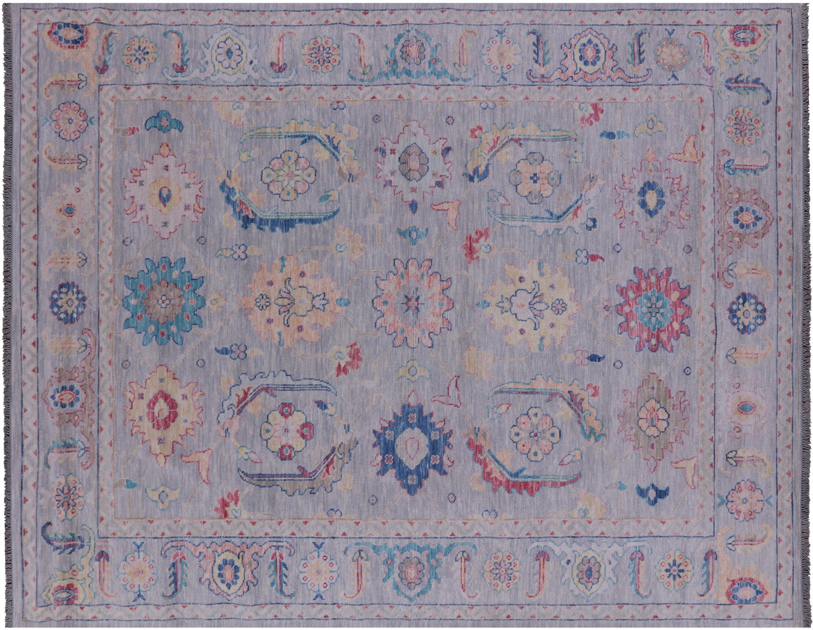 Handmade Turkish Oushak Wool Rug 9′ 0″ X 11′ 9″ – Q19822