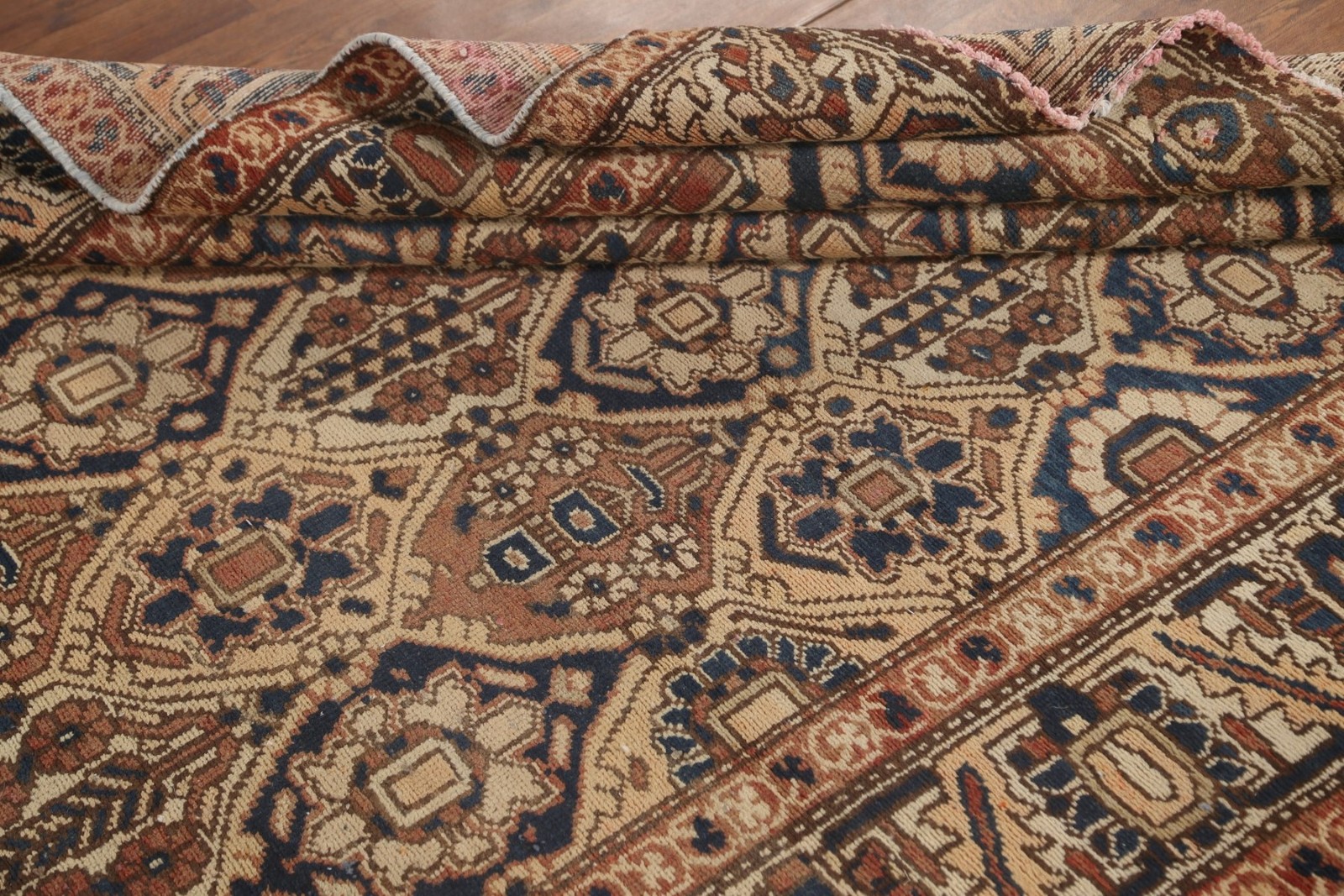 Vintage Traditional Rust Wool Area Rug 5×6 Hand-made Home Decor Classic Carpet