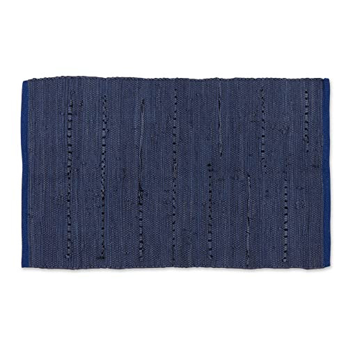 Chindi Home Collection Handwoven Multicolor Area Rag Rug, 20×31.5″ French Blue