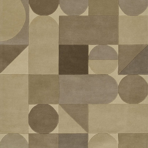 Luxury Hand Tufted Wool Rug Modern Geometric Abstract Area Carpet, Runner Rugs