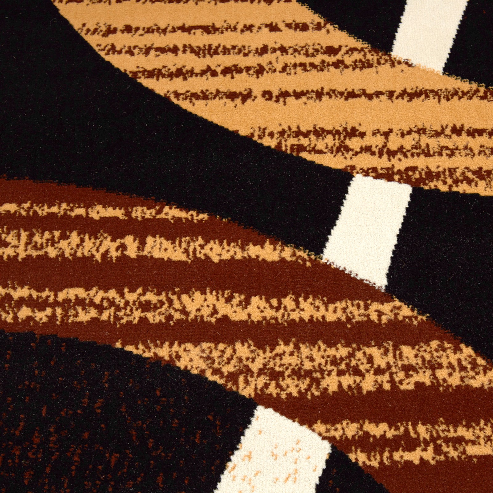 Brown Circles Modern 2×7 Area Rug Contemporary Runner Carpet – Actual 1’9″x7’2″
