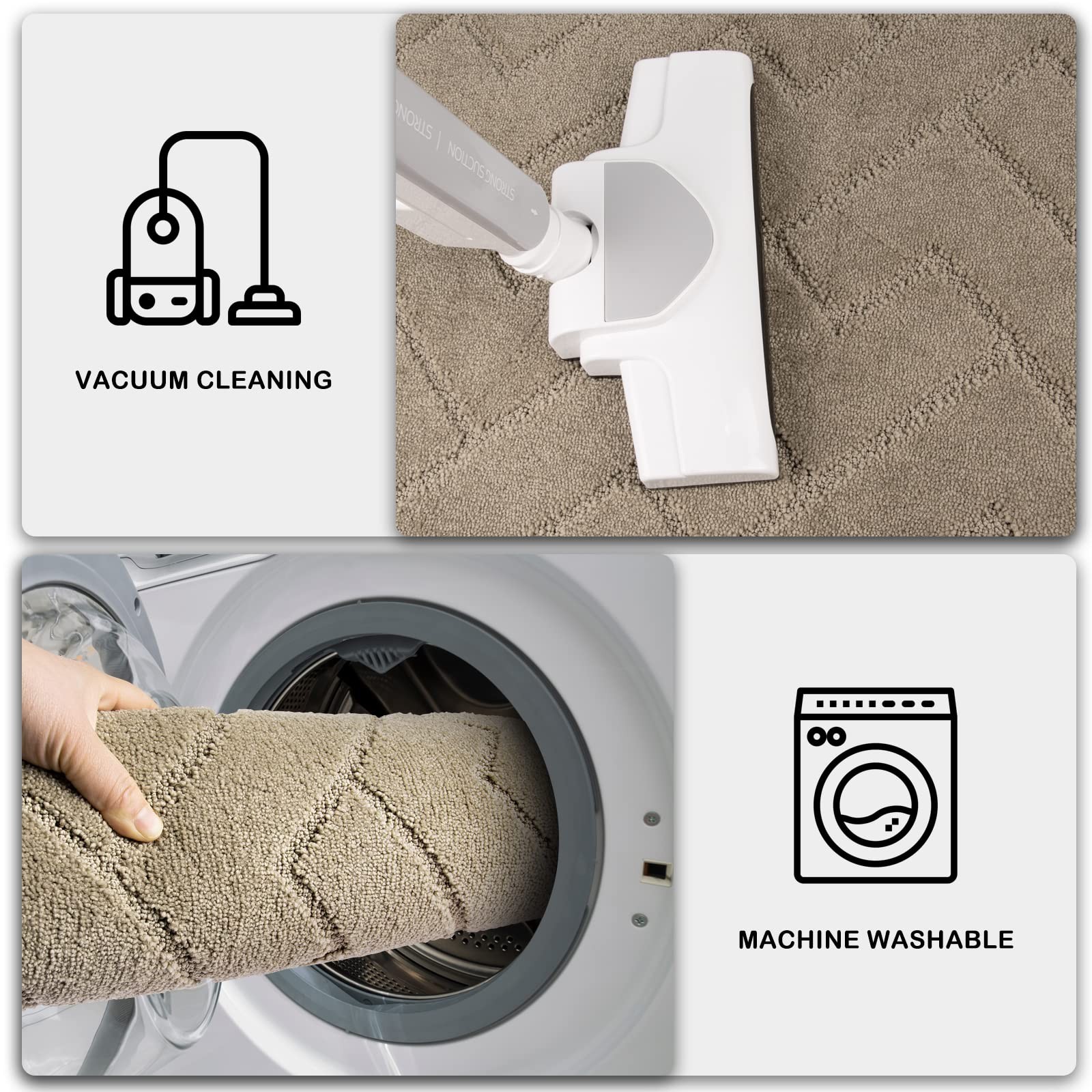Dirt Trapping Door Mat 24″ x 35.5″, Non-Slip Machine Washable Entry Rug, Dog …