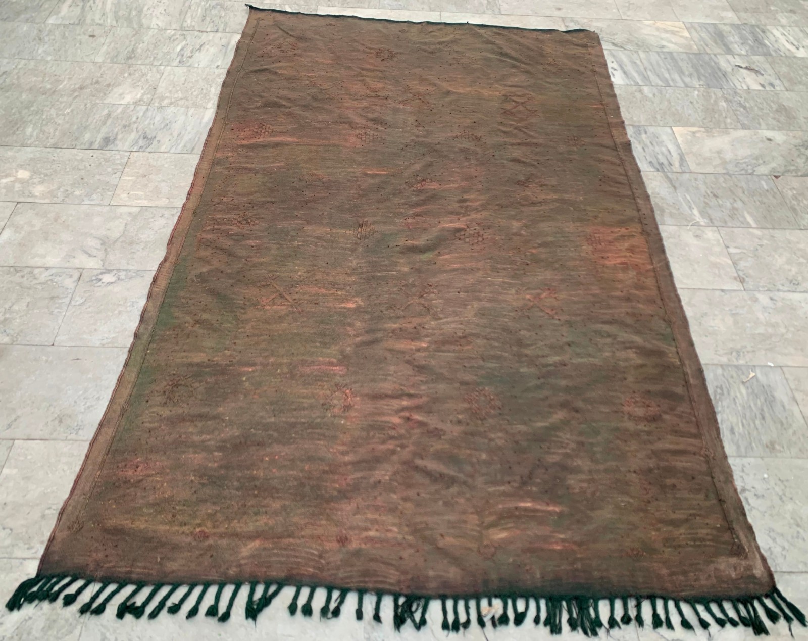 Antique Moroccan Kilim,Wool Kilim,Sabra Kilim,Traditional Kilim 5×8 ft Free Ship