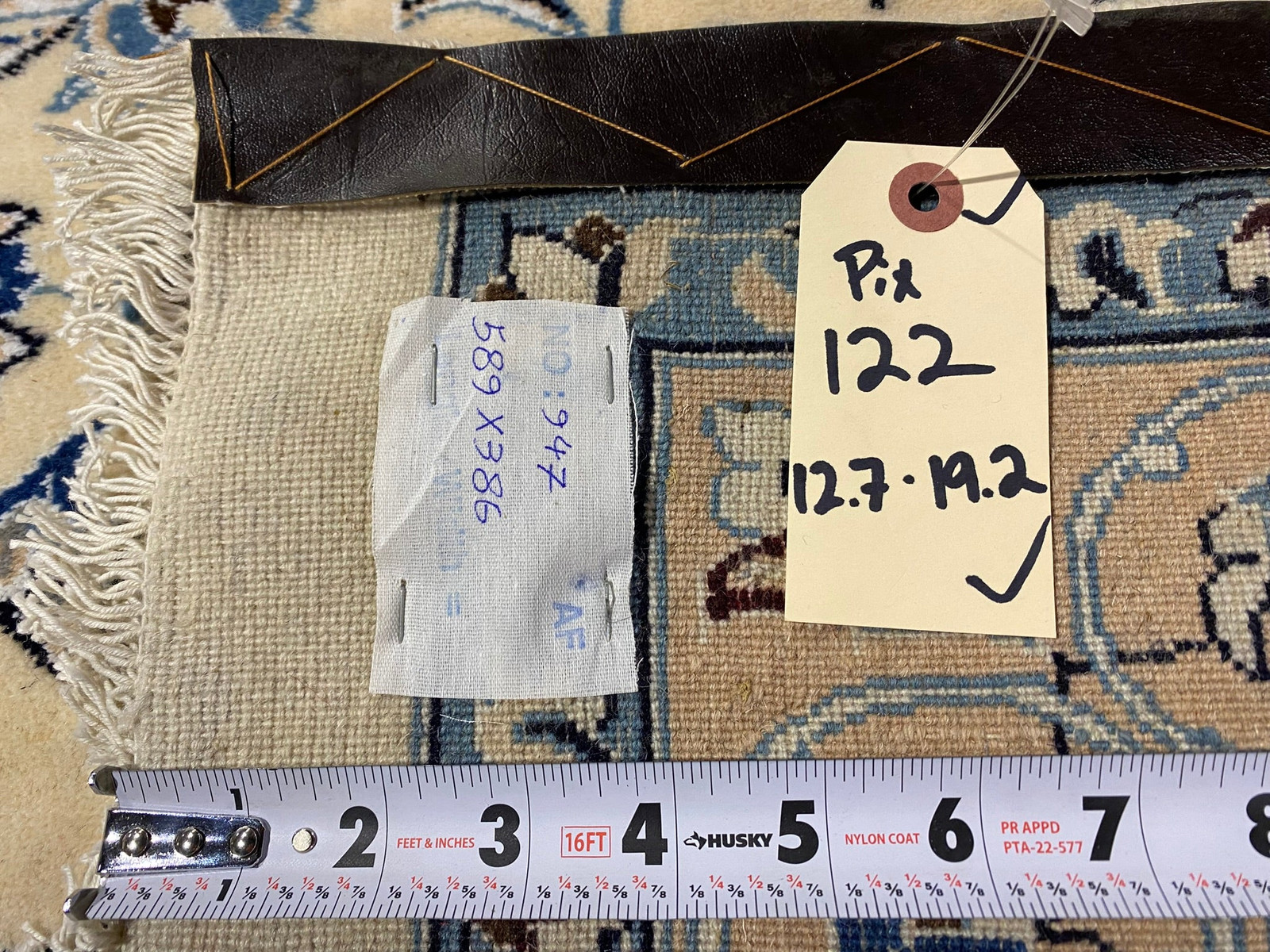 13×19′ Authentic Perrsian Naain Rug Wool and Silk #PIX-122
