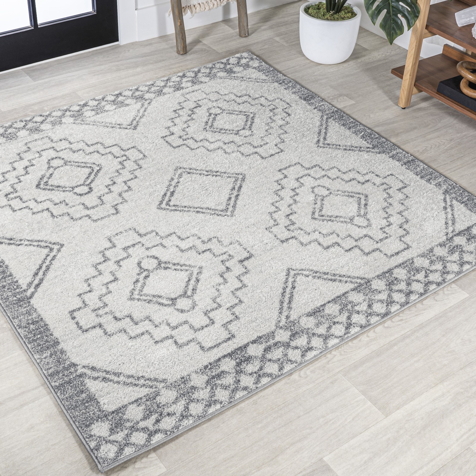 JONATHAN Y Lighting MOH200-3SQ Moroccan Hype 3′ x 3′ – MultiColor