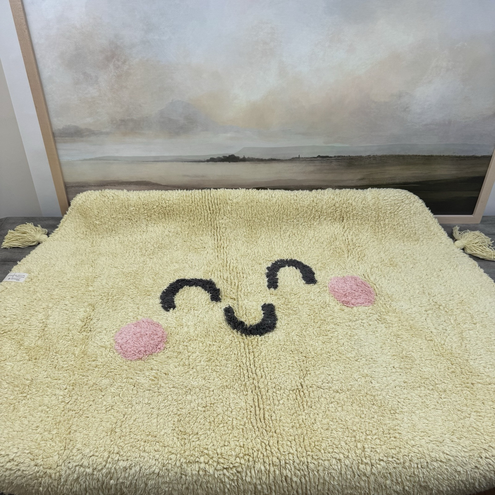 Pottery Barn Kids Lorena Canals You Are My Sunshine Washable Rug Yellow NWOT