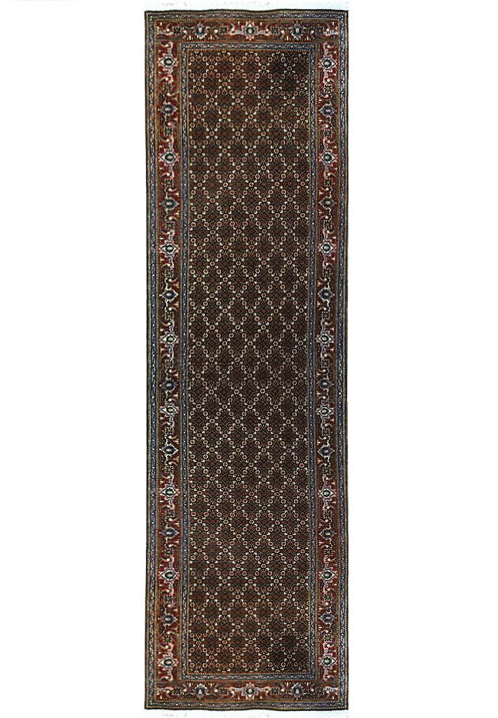 2′.4″ x 11′ Perssian Tabriiz Mahii Wool and Silk Runner #F-6103