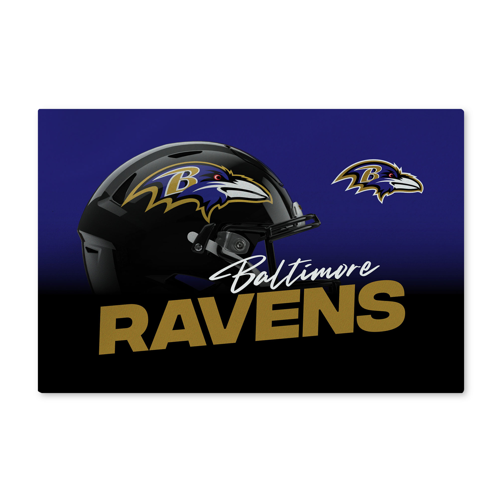 Northwest NFL Baltimore Ravens Headspace Washable Area Floor Rug, 20″ x 32″
