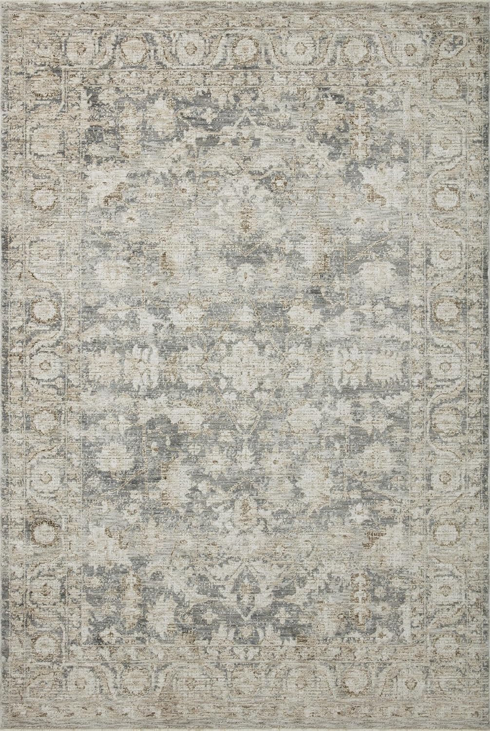 Loloi Honora Collection 7’10” x 10′ Area Rug in Slate/Beige