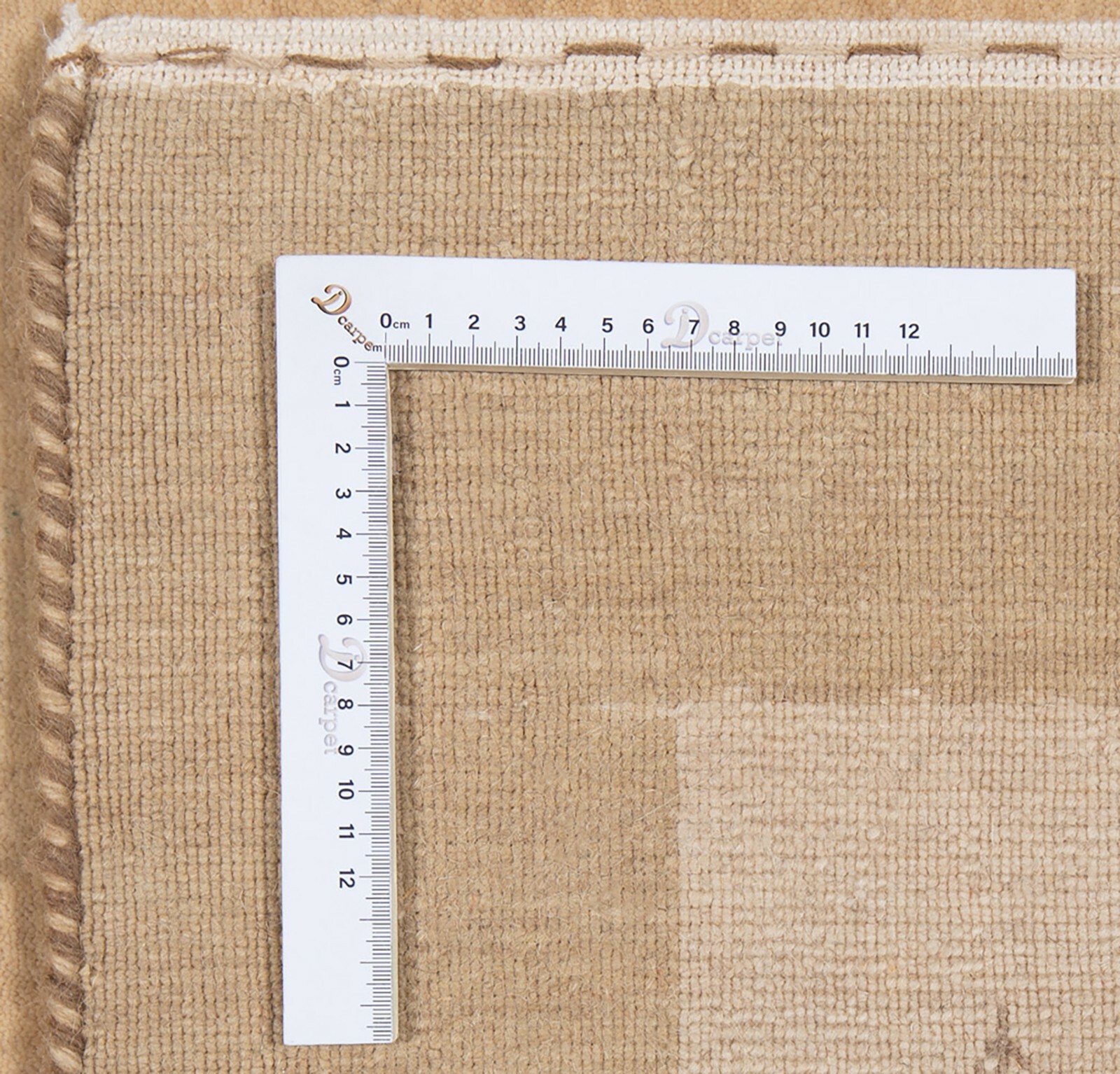 Handloom 57 7/8×37 in Handwoven Oriental Top Condition Carpet Rug Beige