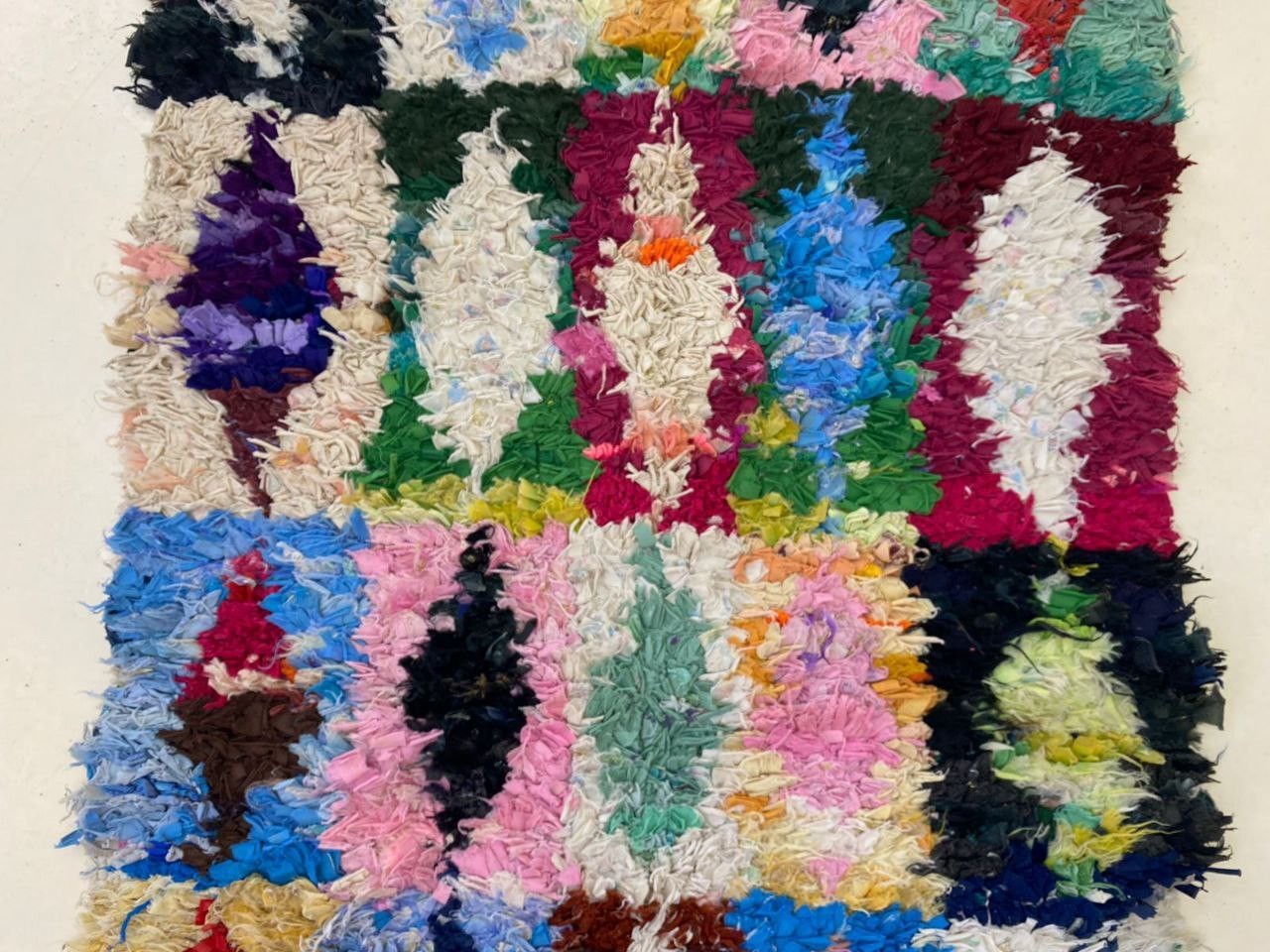 2’7×9’5 ft Moroccan Area Rug Handmade Boucherouite Vintage Berber Decorative Rug