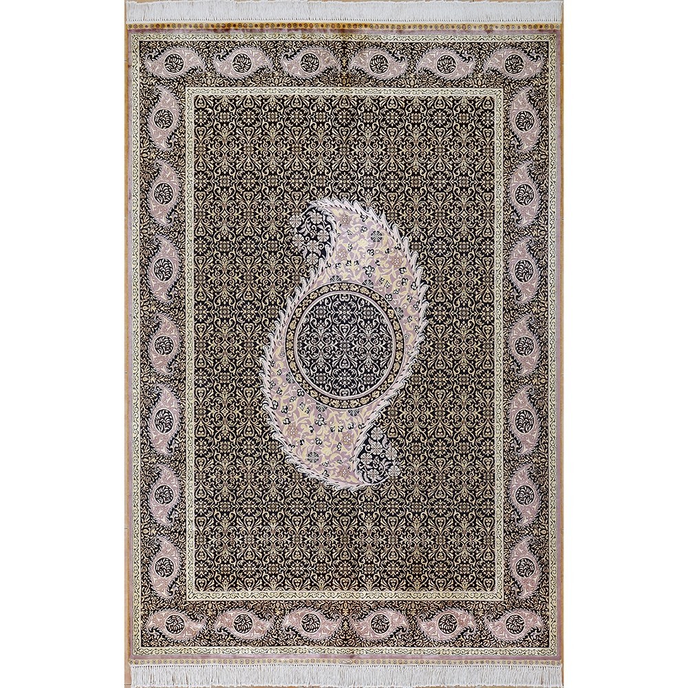 5.5x8ft Handmade Silk Area Rug Home Decor Soft Carpet for Doorway 0791
