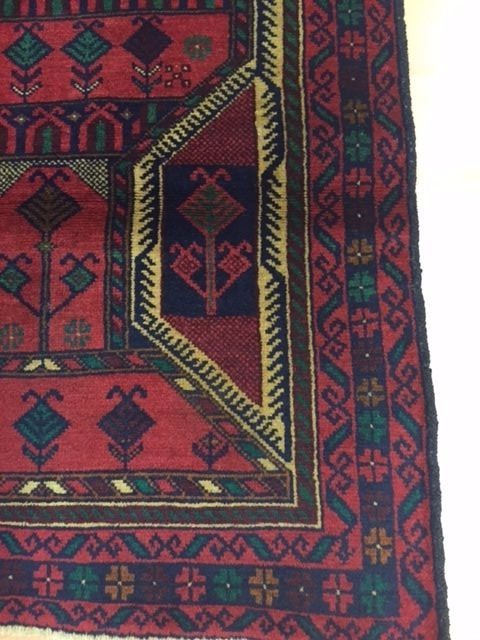 2’6″ x 4’6″ New Afghan Turkeman Oriental Rug – 100% Wool Pile – Hand Knotted