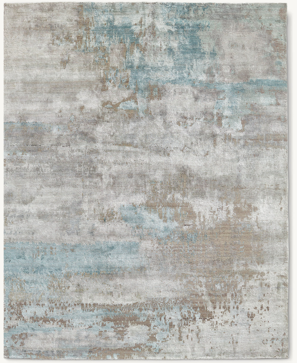 Restoration Hardware RH Lyra Hand knotted Silk Rug 8′ x 10′ New