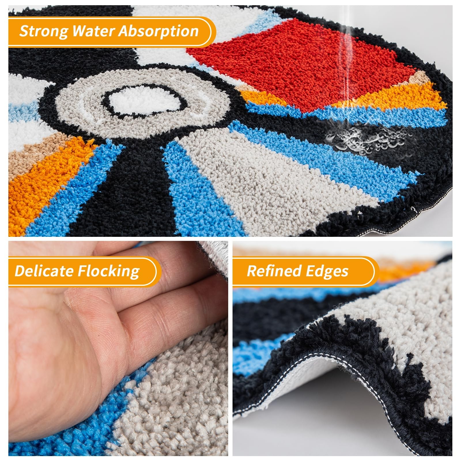 24 Inch CD Rug Tufted Hypebeast NonSlip Bath Mat Record Carpet Y2K Decor