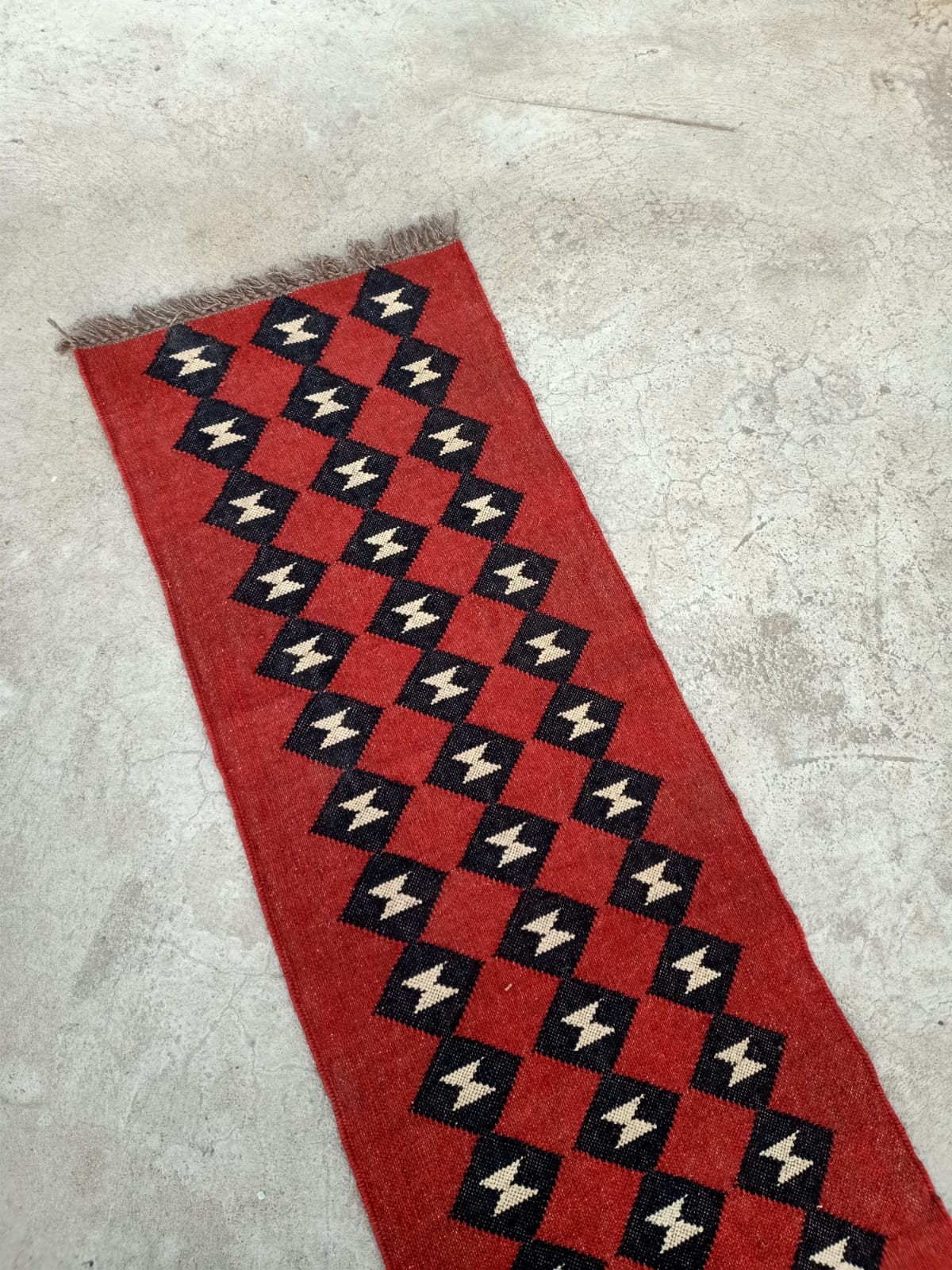 Vintage Kilim Rug aztec kilim Runner Wool Jute Rug Southwestern Stair kilim rug