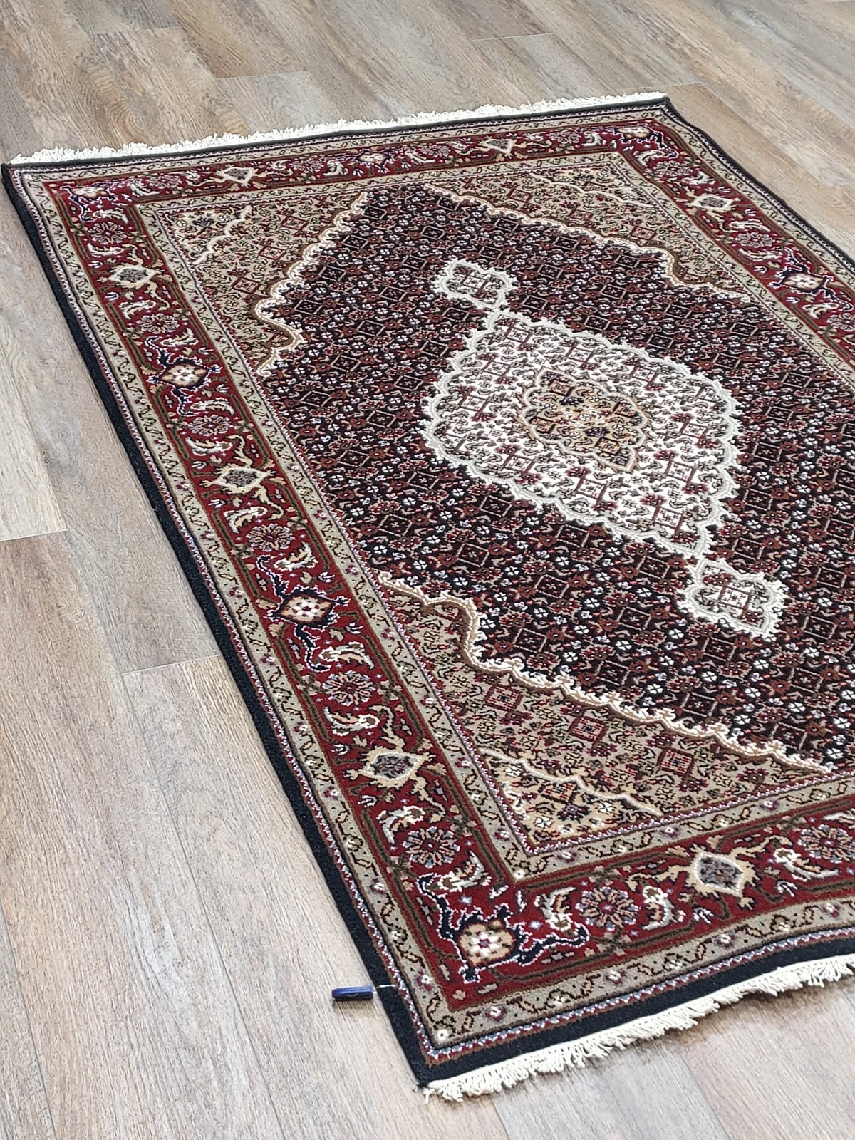Turkish Silk&Wool Hand Made Bohemian Royal Classic Design, Turkish Rug 4×6 Ft
