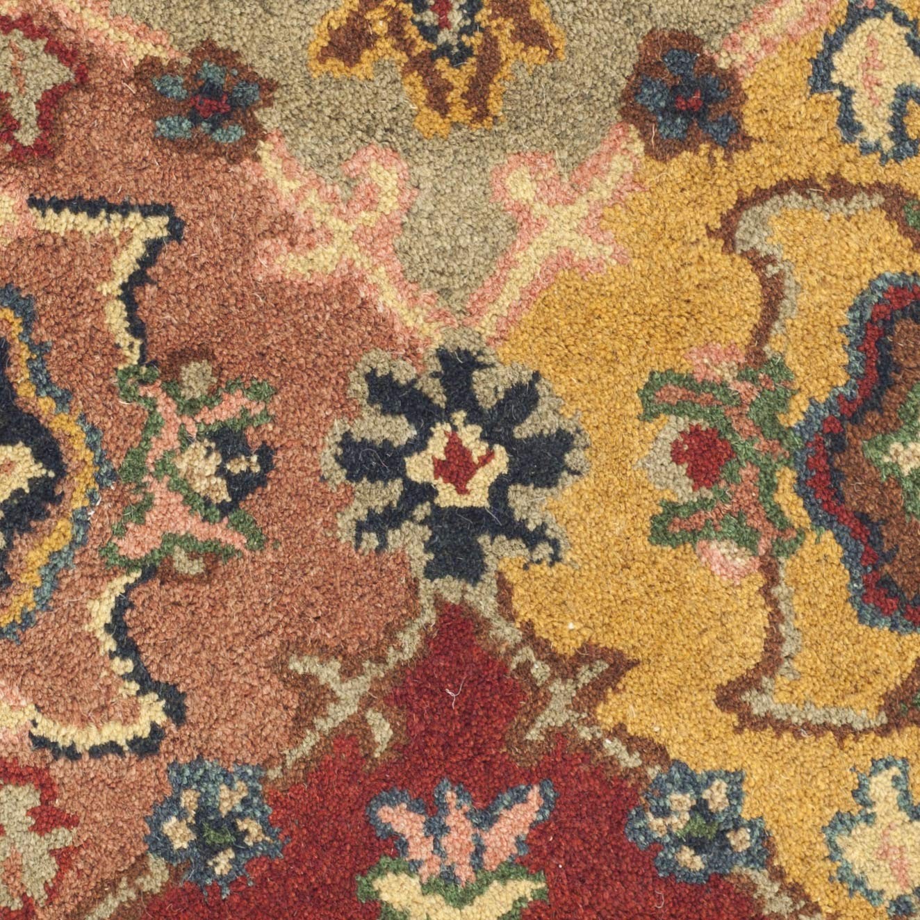 Heritage Collection Accent Rug – 2’3″ x 4′, Red & Multi, Handmade Traditional…