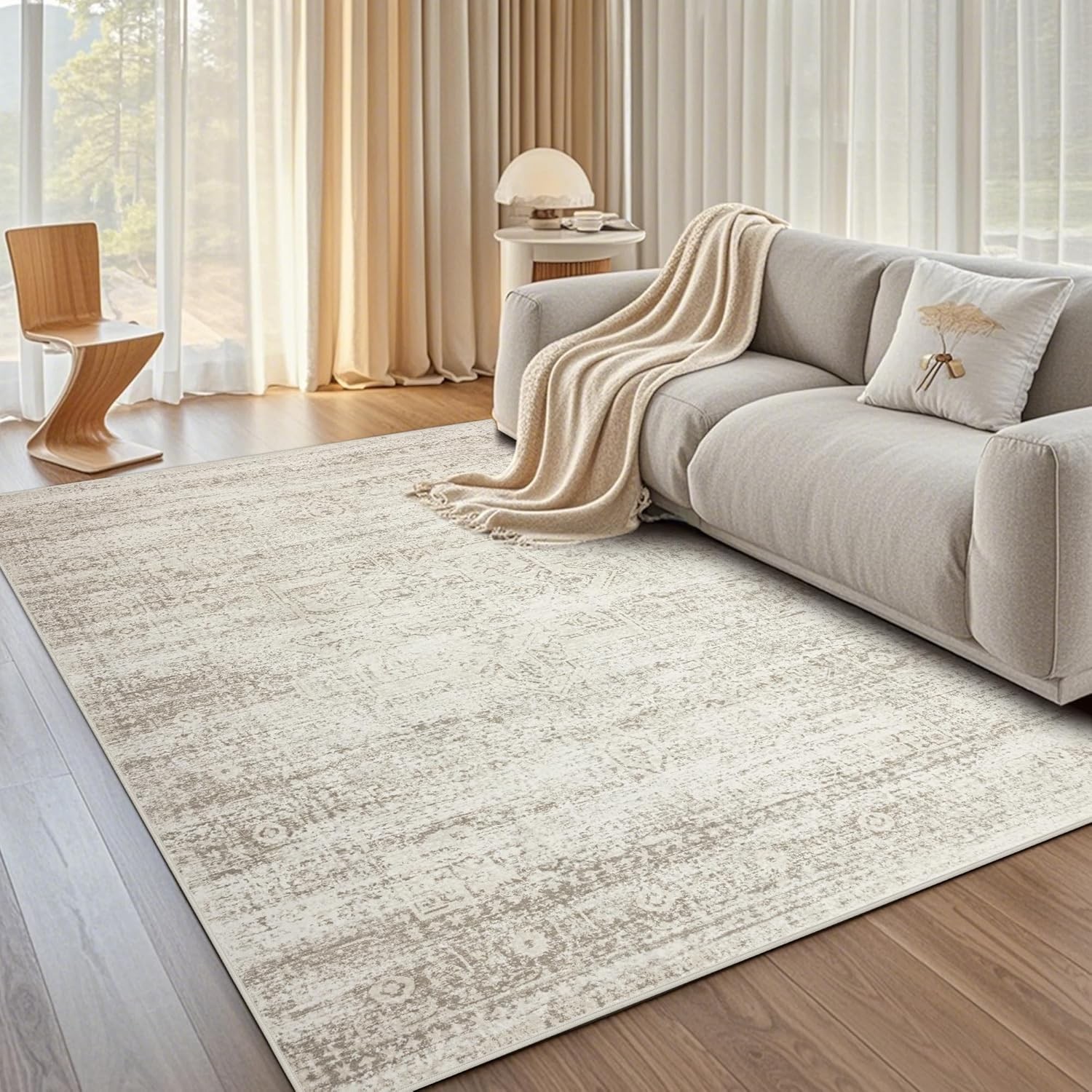 Washable Rugs 5×7 Area Rugs for Living Room,Rugs for Bedroom, Large