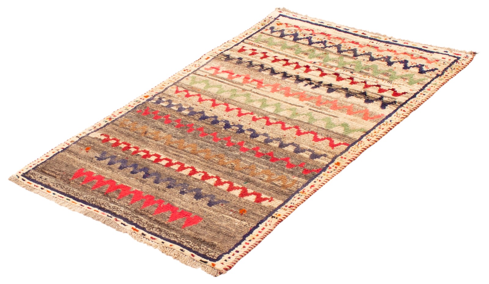 Traditional Grey Hand-knotted Area Rug 3’3″ x 5’7″ Oriental Wool Carpet