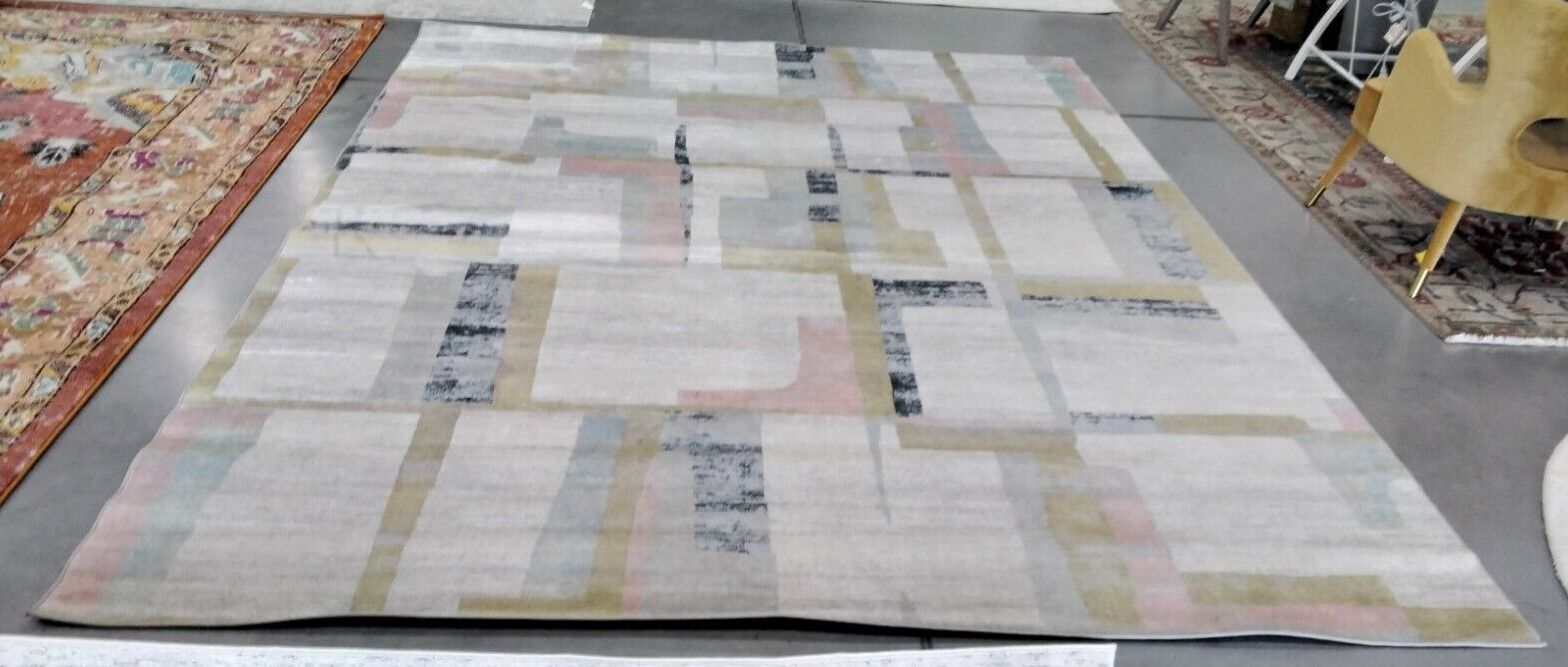 IVORY / BLUE RUST 9′ X 12′ Spot on Rug, Reduced Price 1172736598 BAY126A-9