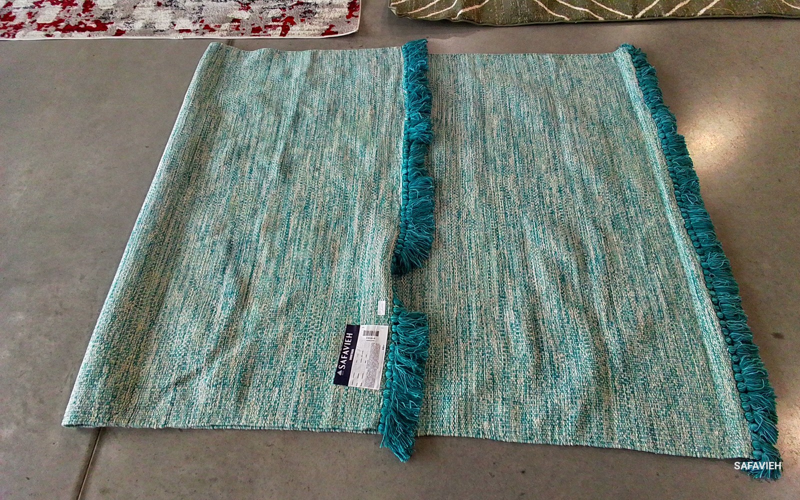 TURQUOISE 5′-0″ x 8′-0″ Flaw in Rug, Reduced Price 1172775528 MTK610E-5