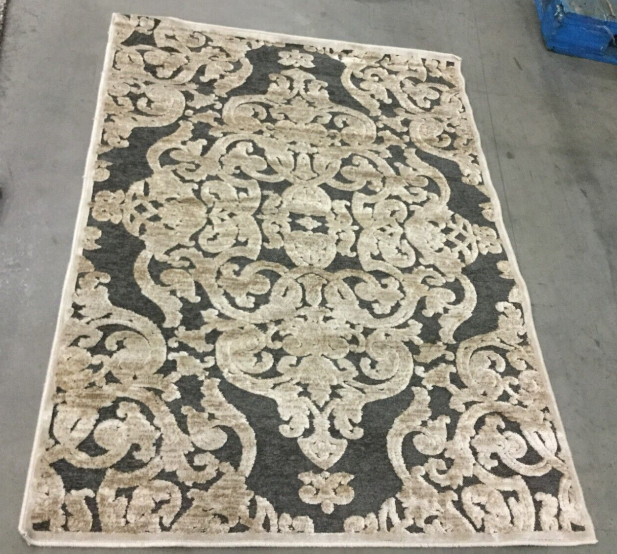 ANTHRACITE 3′-3″ X 4′-7″ Stained Rug, Reduce price 1172638531 PARB348-3430-3