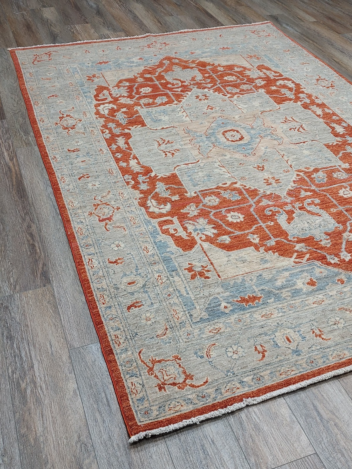 Anatolian Turkish RugGeometric Kazak HandMade Anatolian Turkish Tribal Rug,6x9Ft