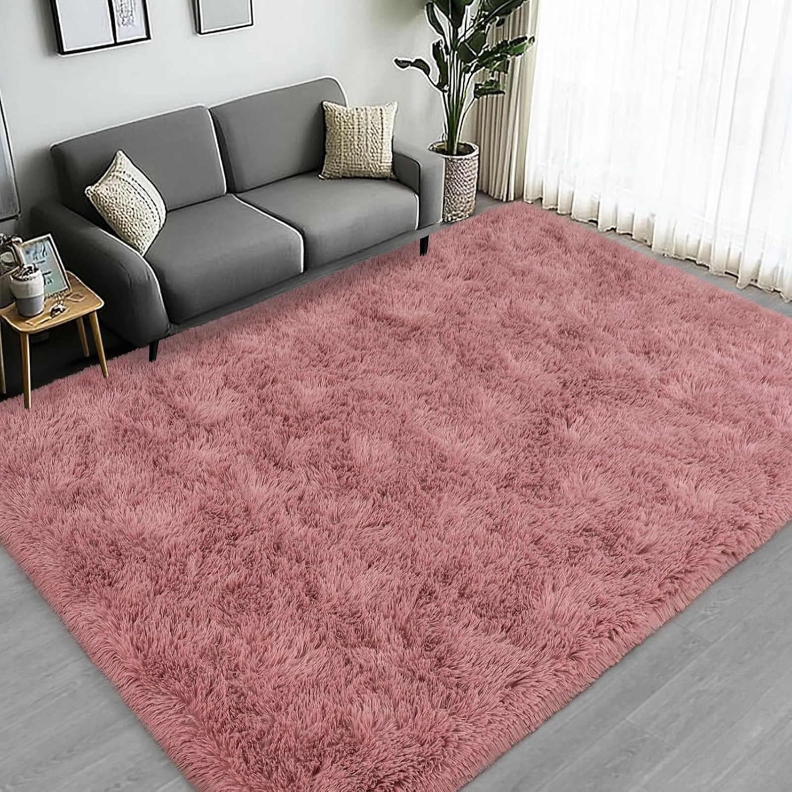 Large Area Rug for Living Room Bedroom 8×10 Fluffy Shag Carpet Fuzzy Indoor