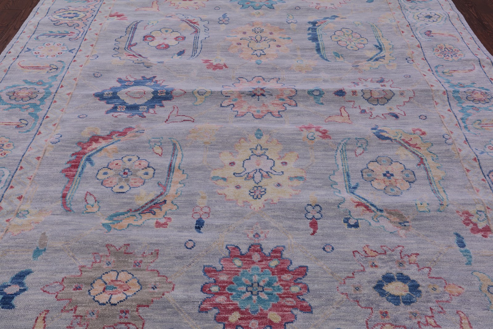 Handmade Turkish Oushak Wool Rug 9′ 0″ X 11′ 9″ – Q19822