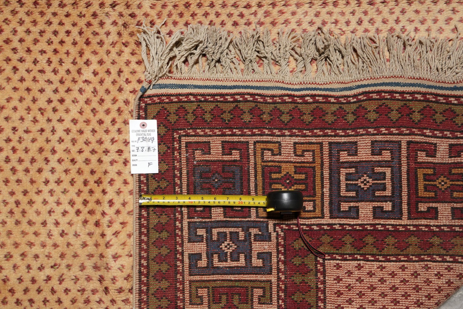 7.8 x 11.7 Perrsian Tribbal Kurdish Rug Sarabaand Mir #F-3049B