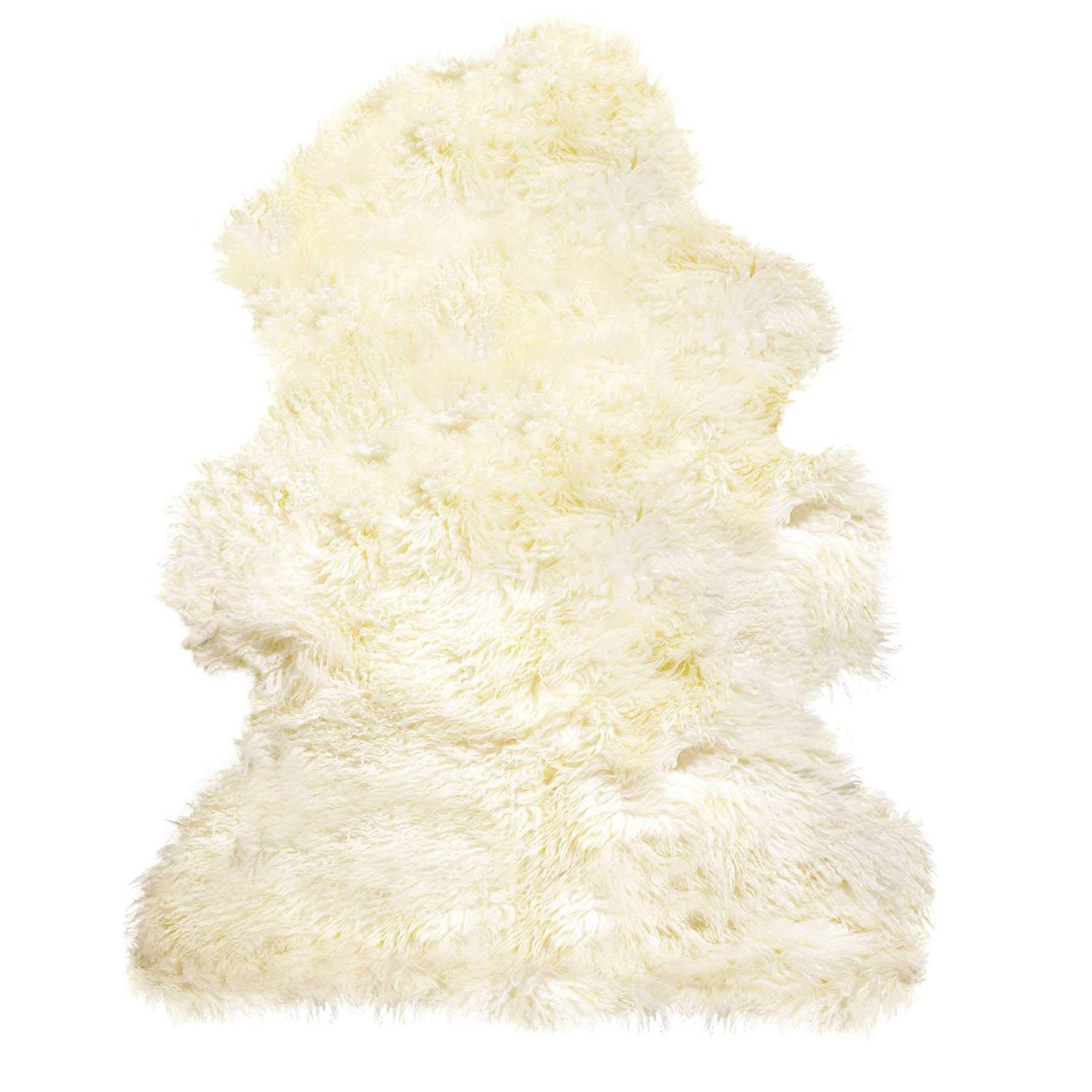2′ X 3′ Natural New Zealand Sheepskin Wool Area Rug