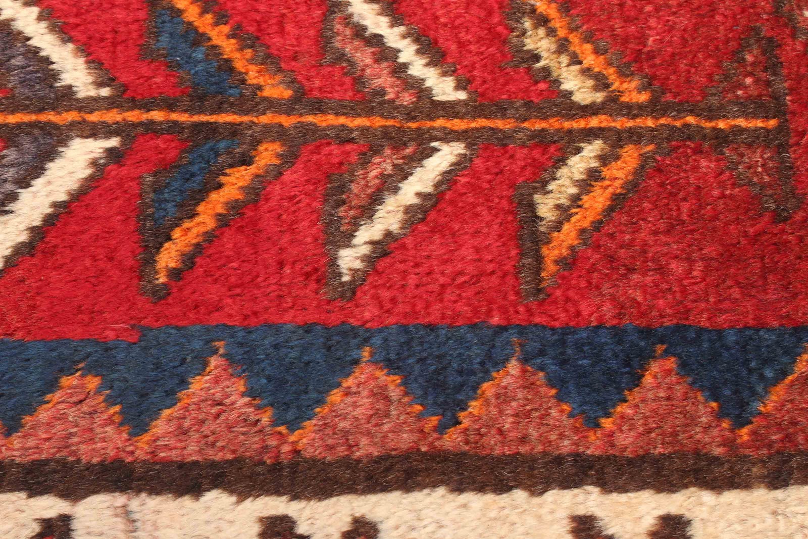 Vintage Hand-Knotted Area Rug 3’4″ x 6’4″ Traditional Oriental Wool Carpet