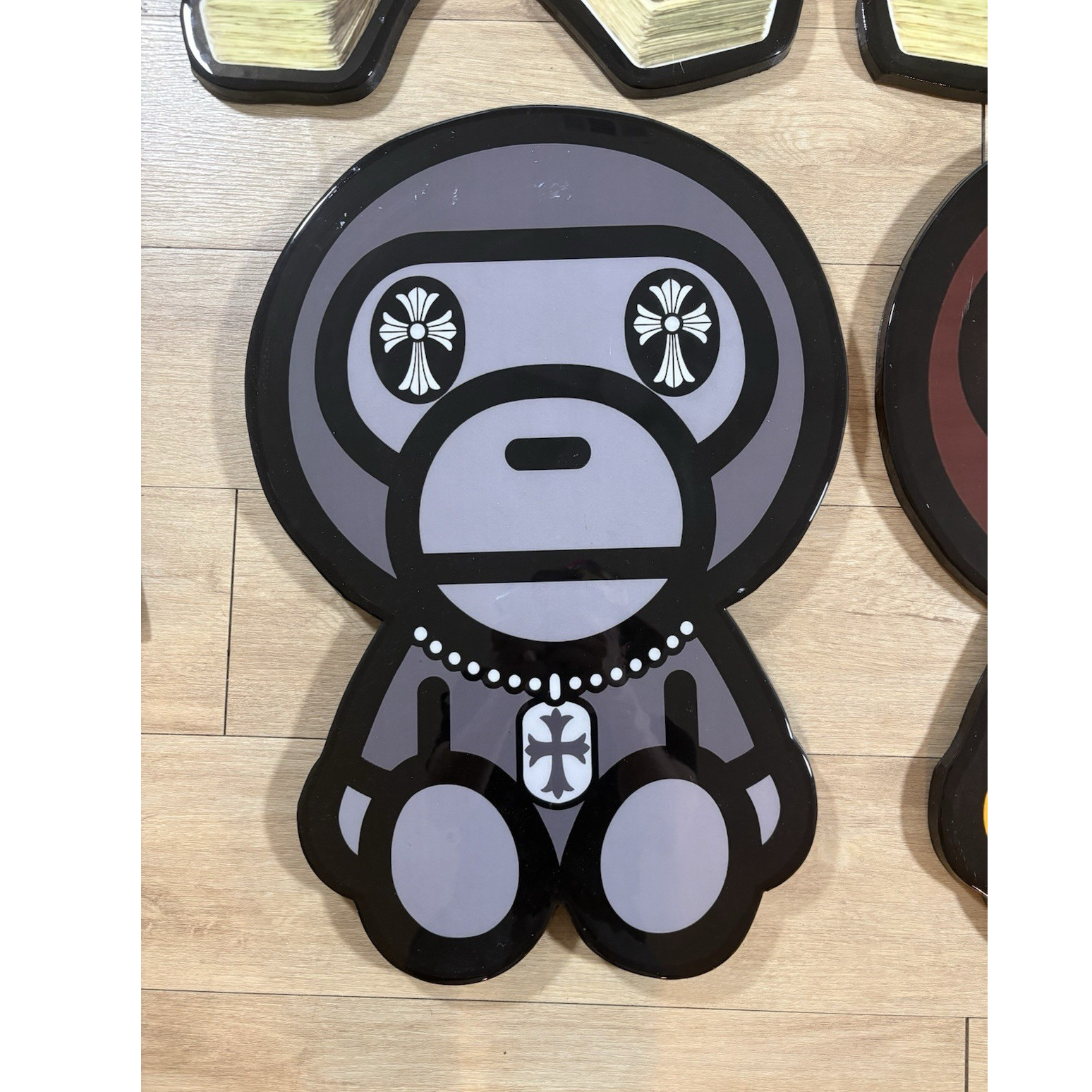 Black Gray Baby Milo Wall Art