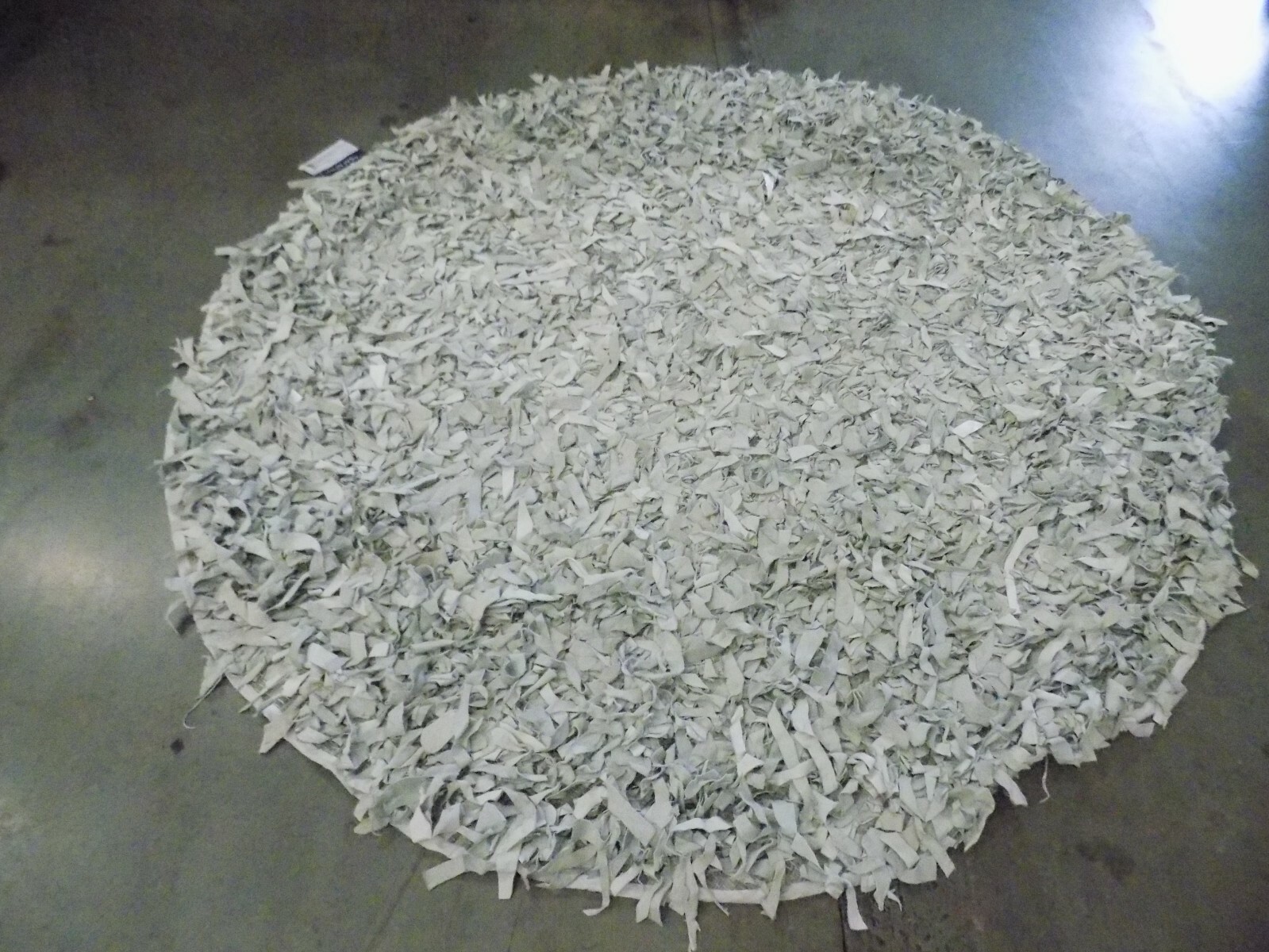 WHITE 6′ X 6′ Missing Patches Rug Reduced Price 1172571785 LSG511C-6R
