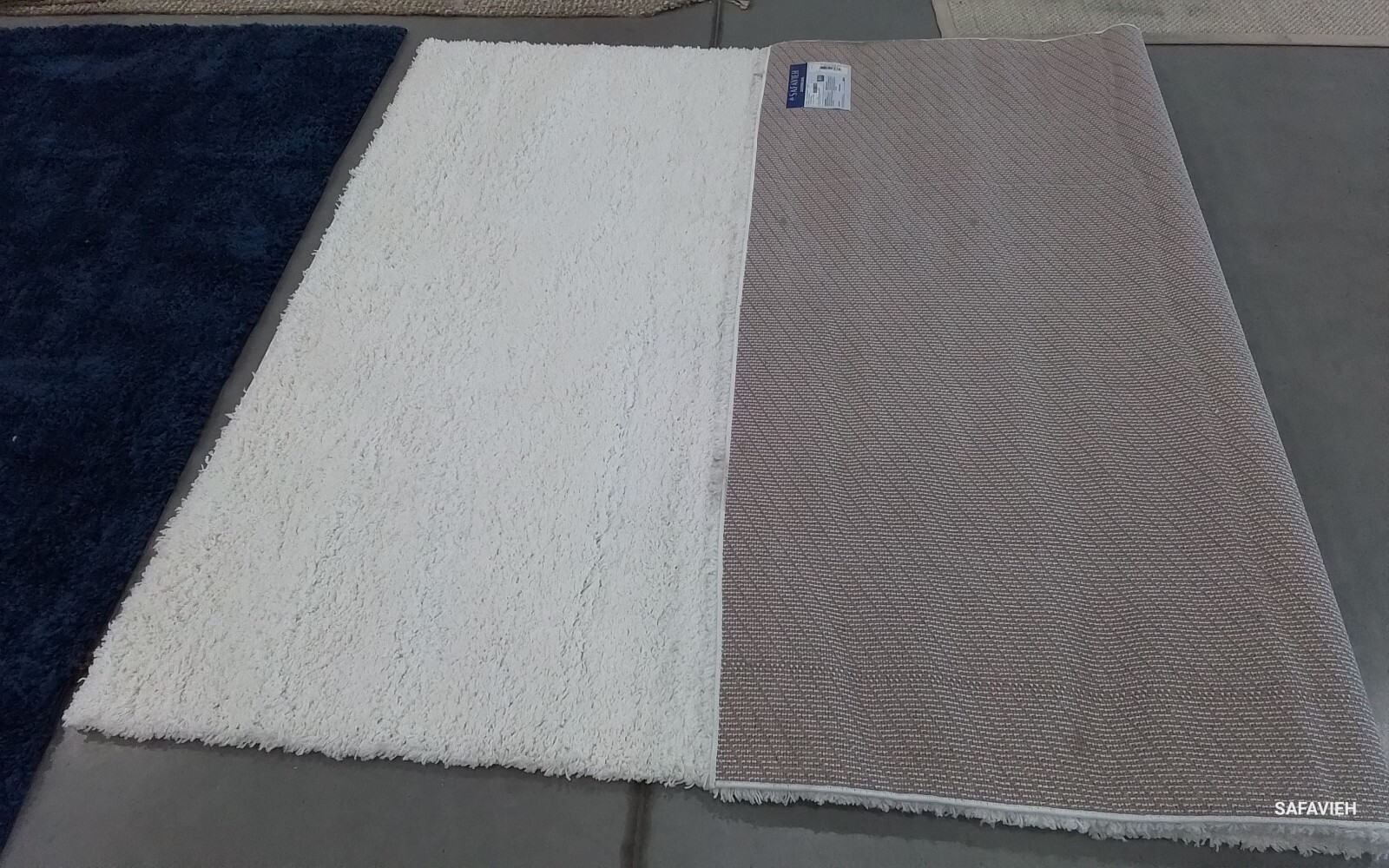 WHITE 6′-7″ x 9′-6″ Stained Rug, Reduced Price 1172774425 SG151-1010-7