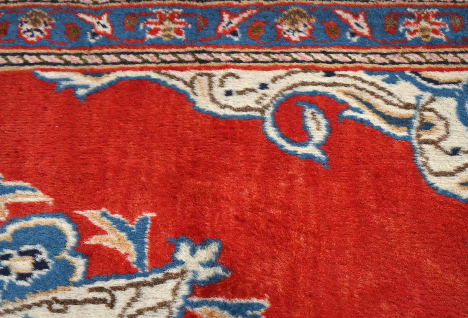 Handmade Oriental Rug Floral Farmhouse Carpet Bedroom Bathroom Décor 3X5 ft