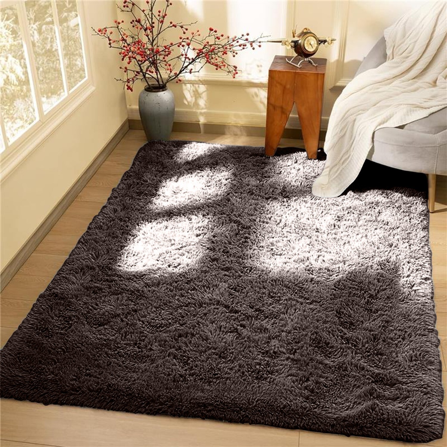 Large Rugs Non Slip Fluffy Shaggy Area Rug Living Room Bedroom Carpet Floor Mat