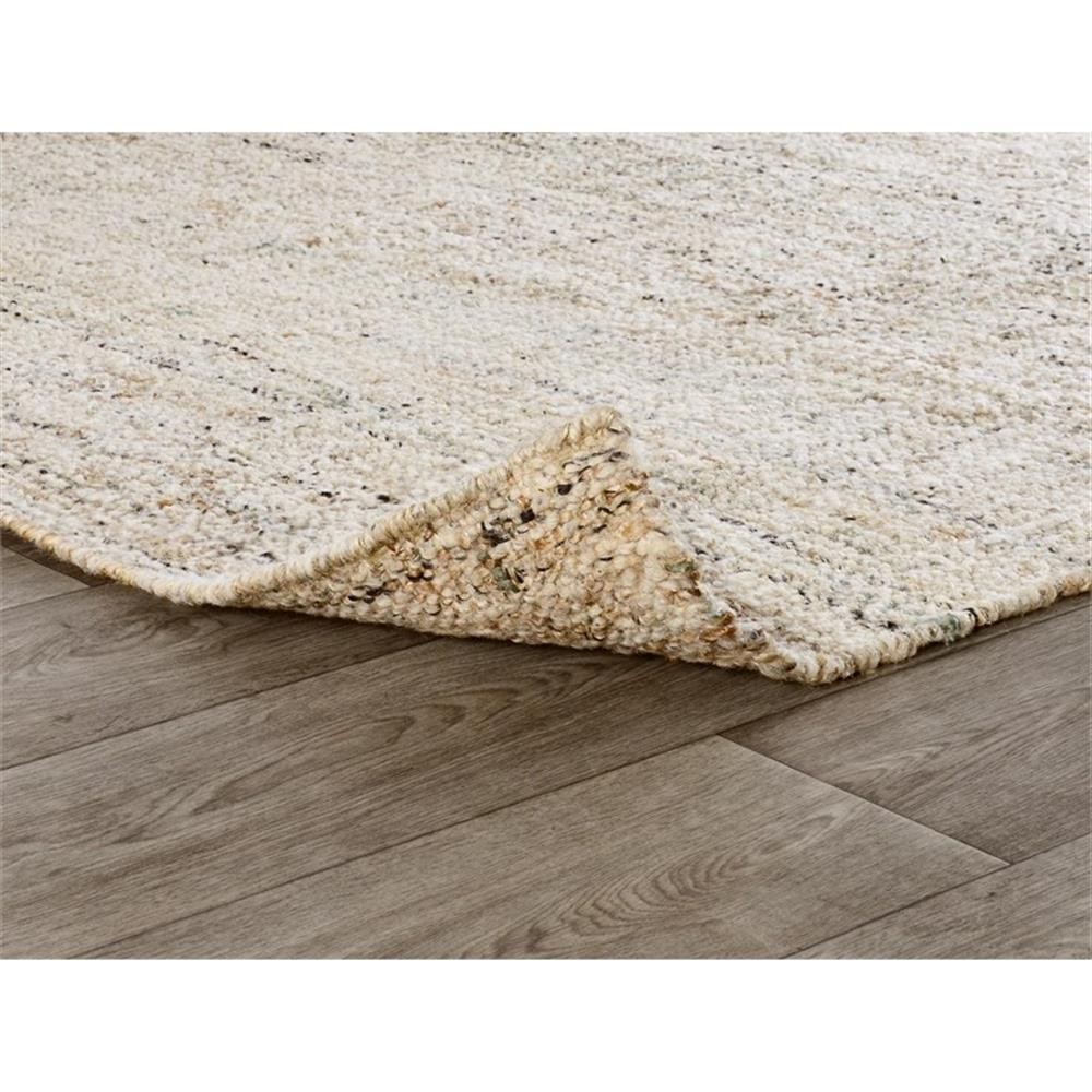Pemberly Row 108 x 144″ Heathered Effect Jute & Wool Area Rug in Natural