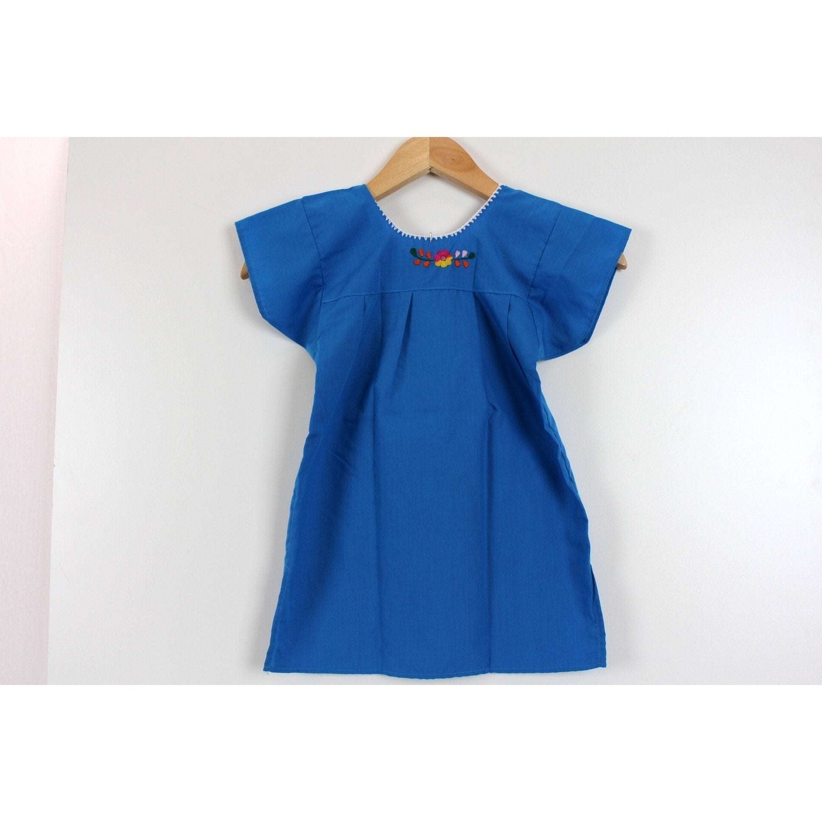 Kids: Mexican Bohemian Dress Light Blue