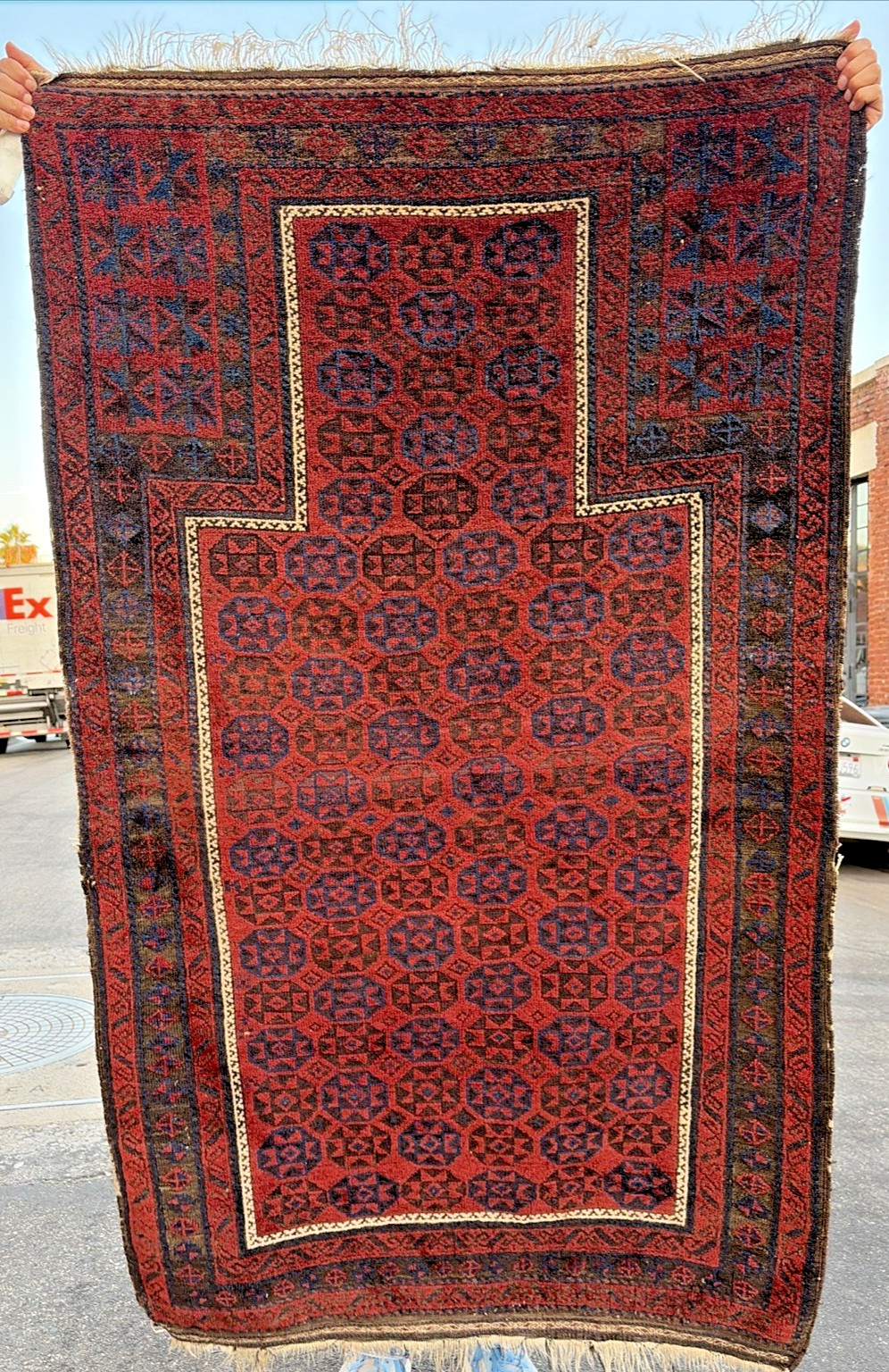 Auth: 19th C Antique Baloochi Spectacular Collectors Piece 41X67″