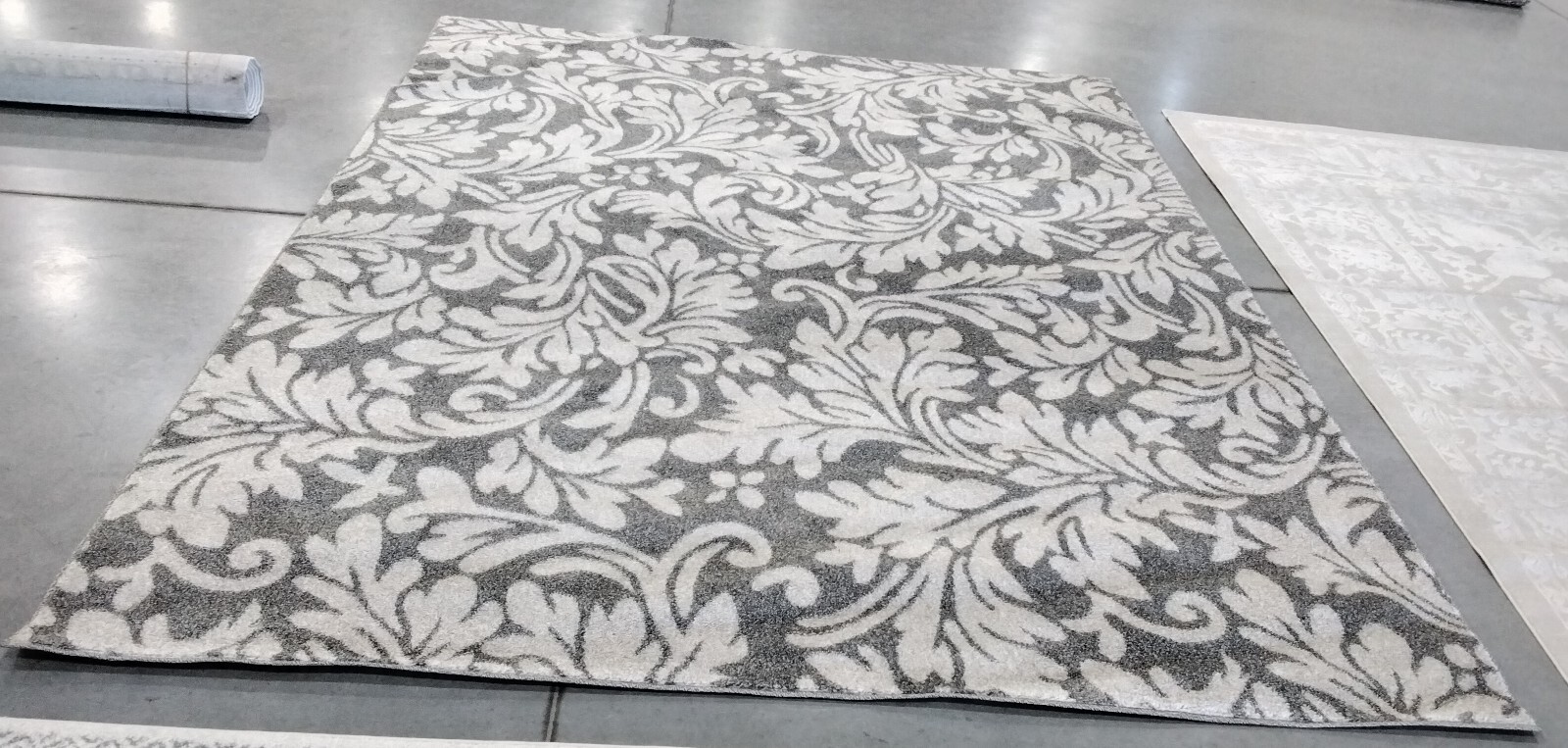 DARK GREY / BEIGE 8′ X 10′ Back Stain Rug, Reduced Price 1172744572 AMT425R-8