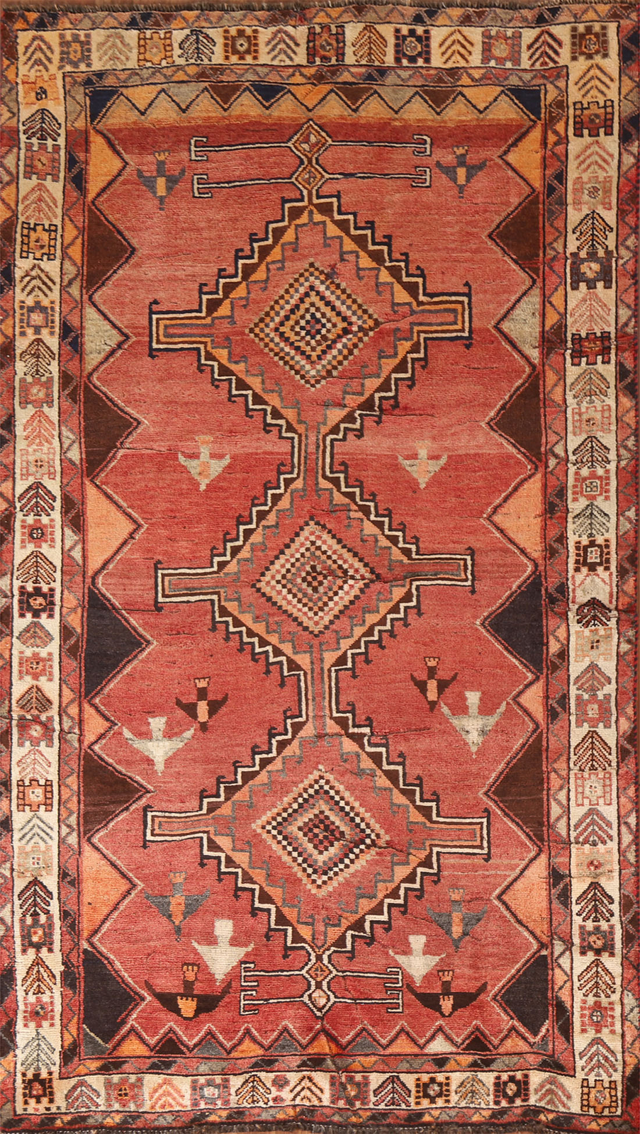 Tribal Geometric Traditional Vintage Area Rug 5×9 Handmade Wool Carpet
