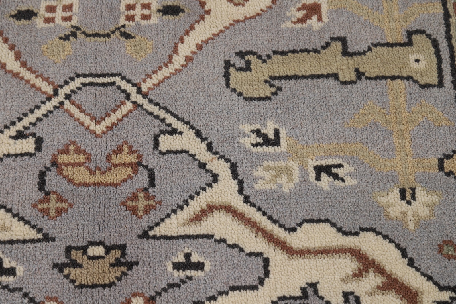 Oushak Oriental Accent Rug 4×6 Hand-knotted Wool Geometric Indian for Any Room