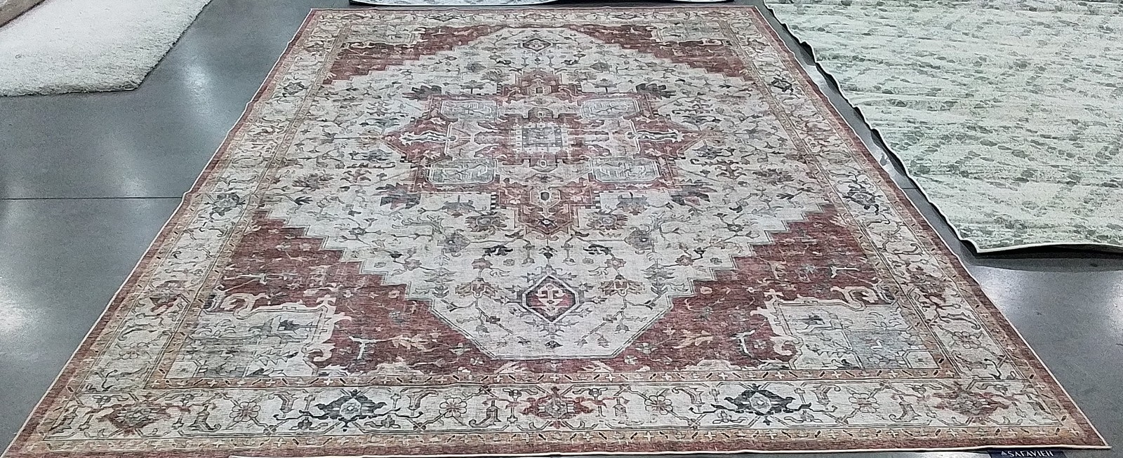 BEIGE / RUST 9′-0″ x 12′-0″ Flaw in Rug, Reduced Price 1172793998 ARZ523B-9